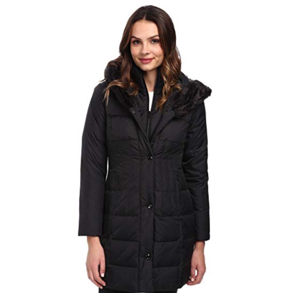 Larry Levine Black Down Coat